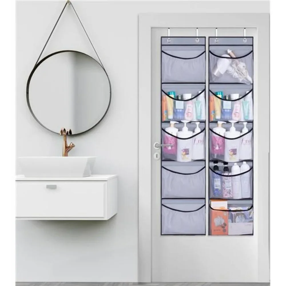 Over Door Hanging Organizer with Pockets Closet Storage Shelves 2 Pack